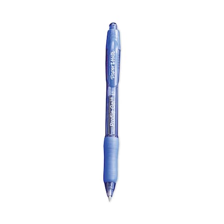 Paper Mate Profile Gel Pen, Retractable, Fine 0.5 mm, Blue Ink, Translucent Blue Barrel, PK12 PK 2102130